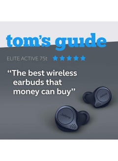 Jabra Elite Active 75t Earbuds - Active Noise Cancelling True Wireless Sports Earphones With Long Battery Life For Calls And Music Navy  - Image 3