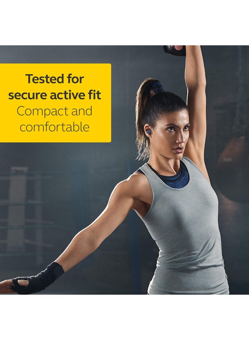 Jabra - Elite Active 75t Earbuds - Active Noise Cancelling True Wireless Sports Earphones With Long Battery Life For Calls And Music Navy - Image 1