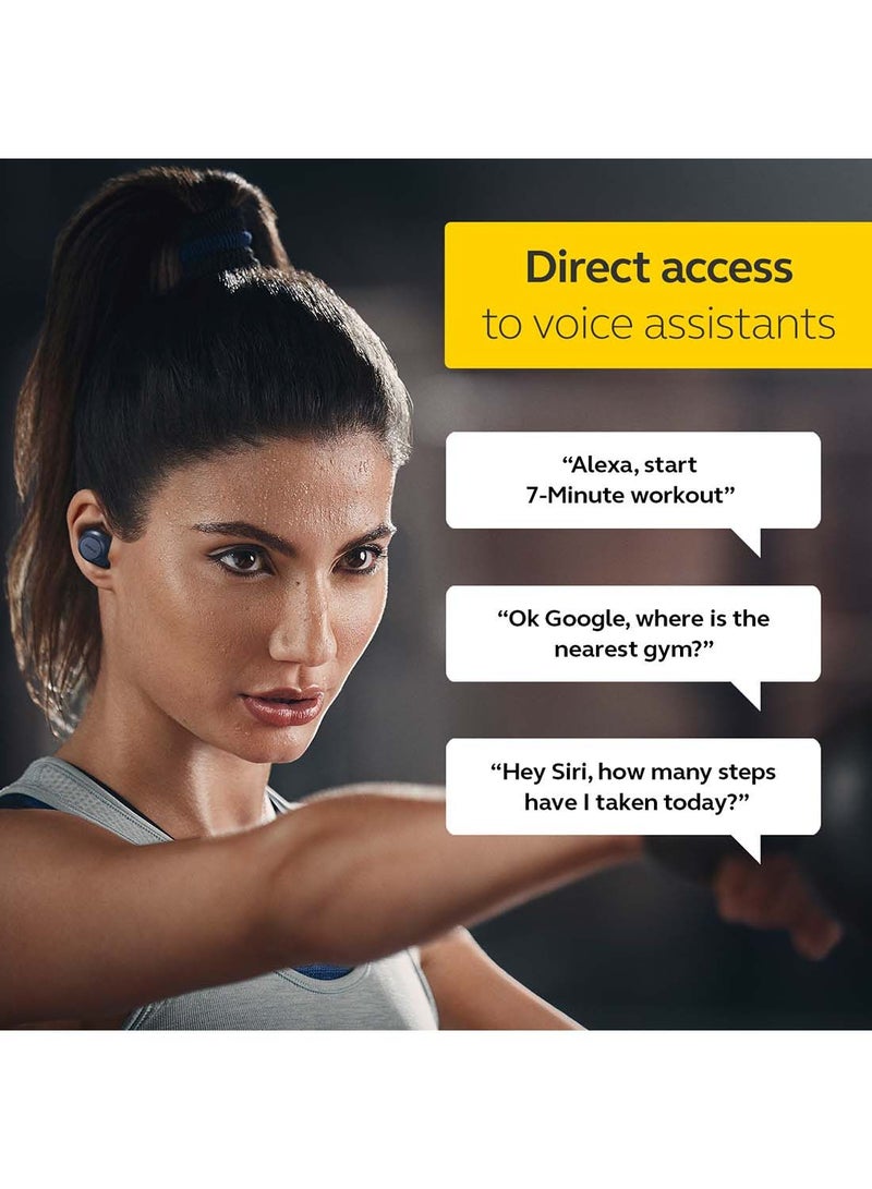 Jabra - Elite Active 75t Earbuds - Active Noise Cancelling True Wireless Sports Earphones With Long Battery Life For Calls And Music Navy - Image 1