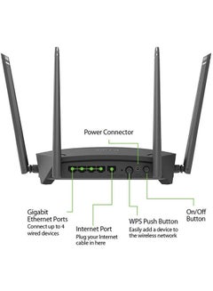D-Link DL-DIR 1750 AC1750 MU-MIMO Wi-Fi Gigabit Router Black  - Image 5