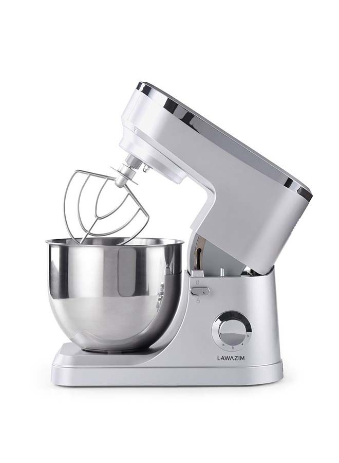 LAWAZIM Electric Dough Stand Mixer With Bowl 7.0 L 1200.0 W 05-2150-01 Silver  - Image 2