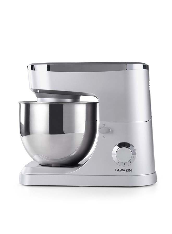 LAWAZIM Electric Dough Stand Mixer With Bowl 7.0 L 1200.0 W 05-2150-01 Silver  - Image 4