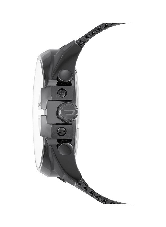 DIESEL Men's Only The Brave Round Shape Stainless Steel Chronograph Wrist Watch 51 mm - Grey - DZ4527 - Image 3