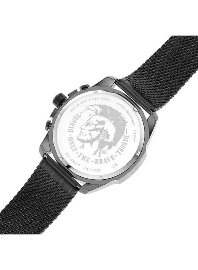 DIESEL Men's Only The Brave Round Shape Stainless Steel Chronograph Wrist Watch 51 mm - Grey - DZ4527 - Image 5