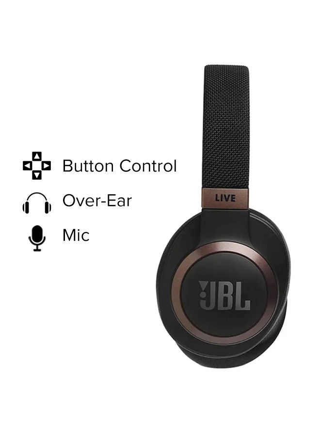 JBL Live 650BTNC Over-Ear Noise-Cancelling Headphones Black - Image 2