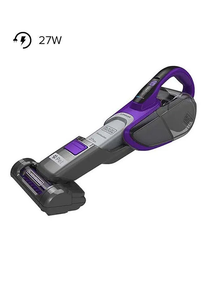 BLACK+DECKER Cordless Pet Vacuum Cleaner 500 ml 27 W DVJ325BFSP-GB Indigo/Grey  - Image 1