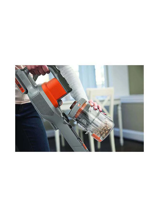 BLACK+DECKER Cordless Stick Vacuum Cleaner with 4 in1 function, three speed setting and battery charge indicator 650 ml 36 W BHFEV182C-GB Orange
