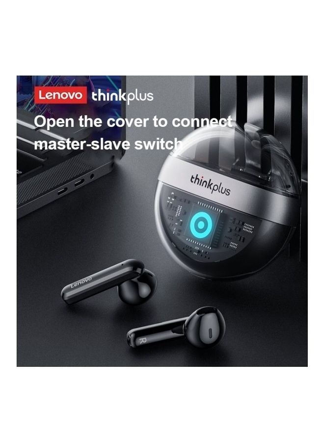 Lenovo - Thinkplus T40 TWS Wireless Bluetooth Headset Waterproof Earphone Gaming Sports Headphones Long Standby Earbuds Stereo Earphones Black - Image 1