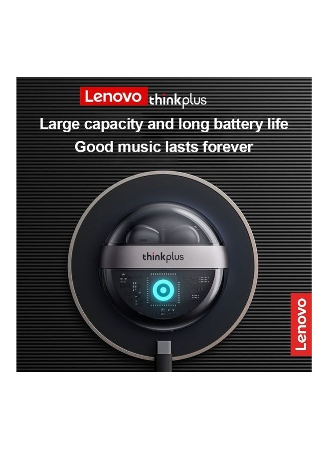 Lenovo - Thinkplus T40 TWS Wireless Bluetooth Headset Waterproof Earphone Gaming Sports Headphones Long Standby Earbuds Stereo Earphones Black - Image 1