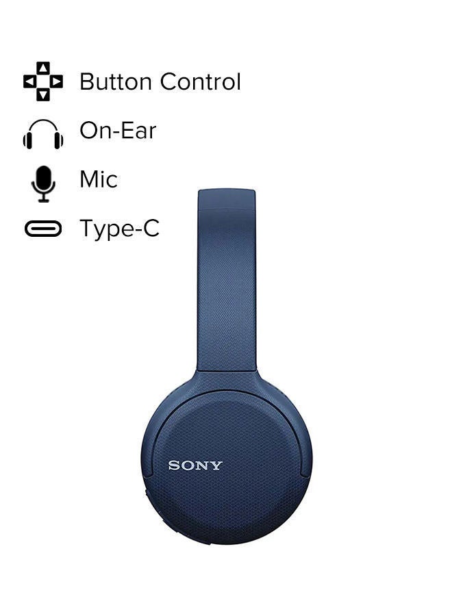 Sony - WH-CH510 Wireless On-Ear Bluetooth Headphones Blue - Image 1
