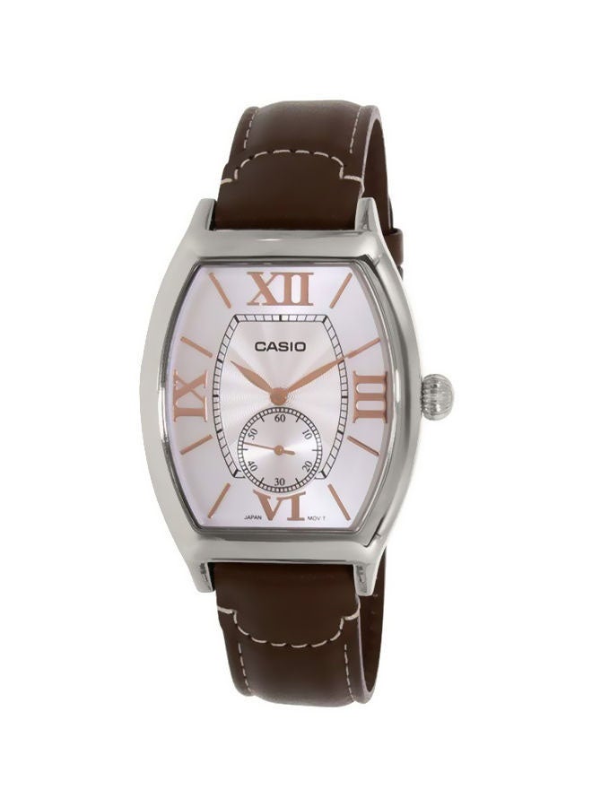 CASIO Men's Water Resistant Analog Watch MTP-E114L-5ADF - 34 mm - Brown  - Image 1