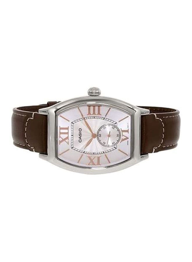 CASIO Men's Water Resistant Analog Watch MTP-E114L-5ADF - 34 mm - Brown  - Image 4