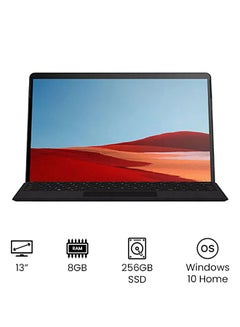 Surface Pro X With 13-Inch Display, Microsoft SQ1 Processor/8GB RAM/256GB SSD/Microsoft SQ1 Adreno 685 GPU Graphics/Windows 10 English Matte Black
