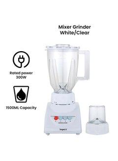 Impex 2 In 1 Mixer Grinder Blender 1500.0 ml 300.0 W BL 3501 White/Clear  - Image 1