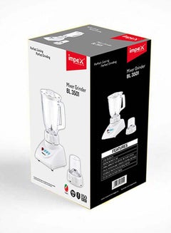 Impex 2 In 1 Mixer Grinder Blender 1500.0 ml 300.0 W BL 3501 White/Clear  - Image 3