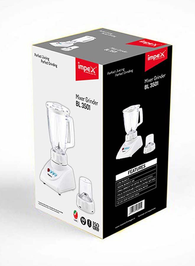 إمبكس خلاط ومطحنة وخلاط 2 في 1 1500.0 ml 300.0 W BL 3501 أبيض/ شفاف - Image 3