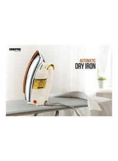 GEEPAS Teflon Coated Automatic Dry Iron 1200 W GDI23014 White/Silver/Gold  - Image 2