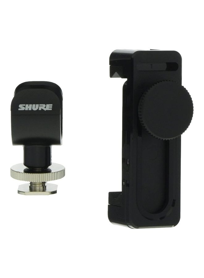 Shure - Phone Clamp And Mic Clip For MV88+ AMV-PC Black - Image 1