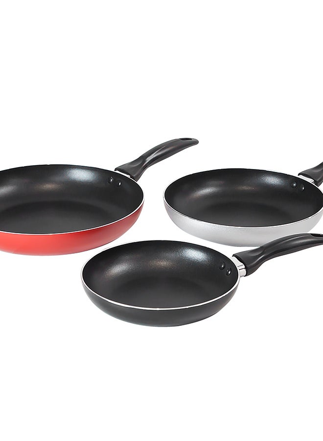 ALBERTO - 3-Piece Non-Stick Frypan Set Multicolour 20, 24, 28cm - Image 1