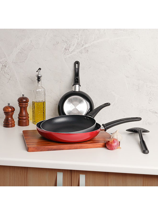 ALBERTO - 3-Piece Non-Stick Frypan Set Multicolour 20, 24, 28cm - Image 1