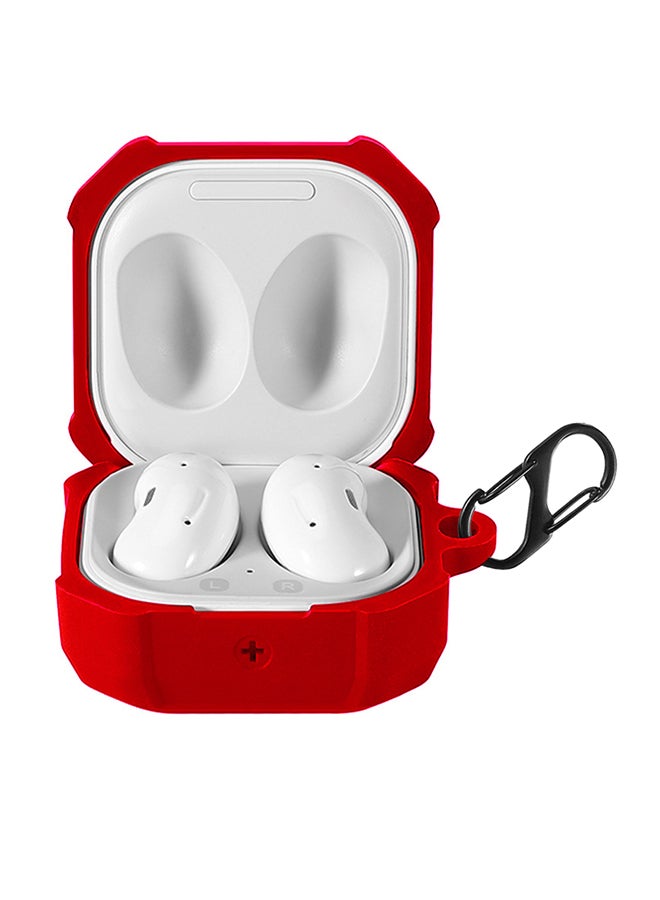 FITME Robust Silicone Case For Samsung Galaxy Buds Live/Buds Pro/Buds 2/Buds 2 Pro Red  - Image 2
