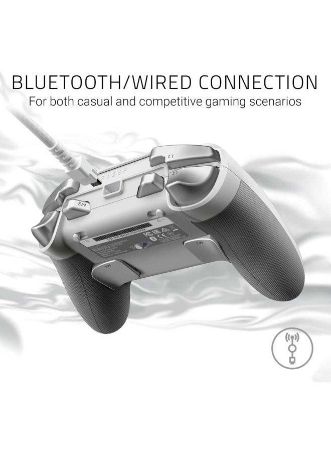 RAZER - Raiju Tournament Edition 2018 Mercury - Wireless and Wired PS4/PC Gaming Controller with Mecha Tactile Action Buttons, Interchangeable Parts and Quick Control Panel - Image 1