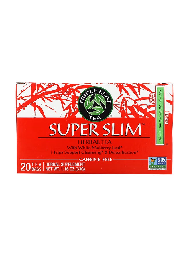Triple Leaf Tea Pack of 20 - Super Slim Herbal Tea Bags - Image 1