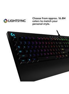 G213 Prodigy Gaming Keyboard, RGB Lightsync Backlit Keys, Spill-Resistant, Customizable Keys, Dedicated Multi-Media Keys - v1671543700/N21479668A_9