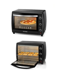 BLACK+DECKER Toaster Oven, Adjustable 90-230°C Thermostat, Double Grill with Convection, Glass Door for Safety, Rotisserie Function, Anti-Rust Stainless Steel Interior, 70 L 2200 W TRO70RDG-B5 Black  - Image 5