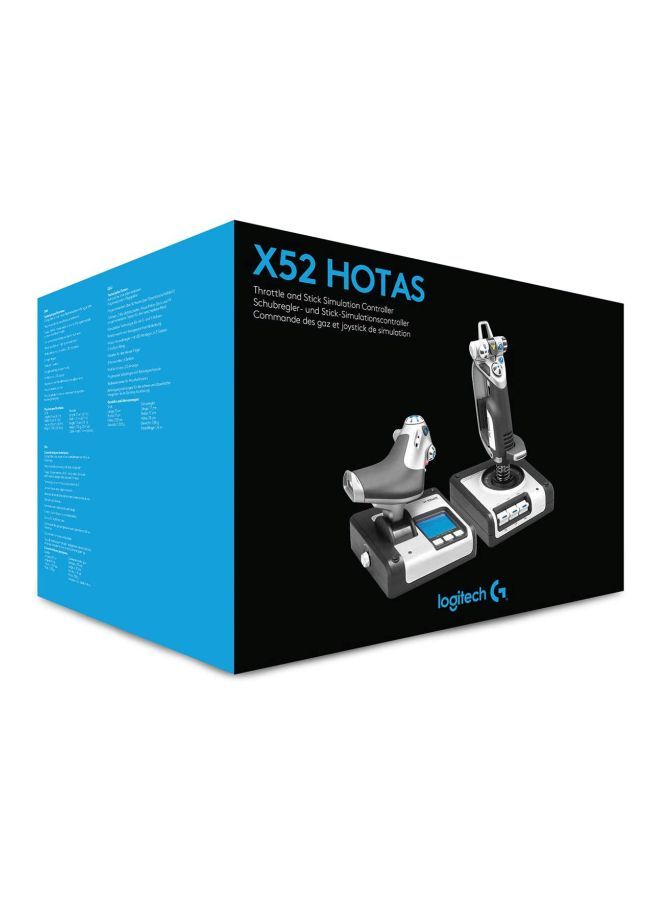 Logitech - X52 H.O.T.A.S. Throttle & Stick Simulation Controller - Image 1