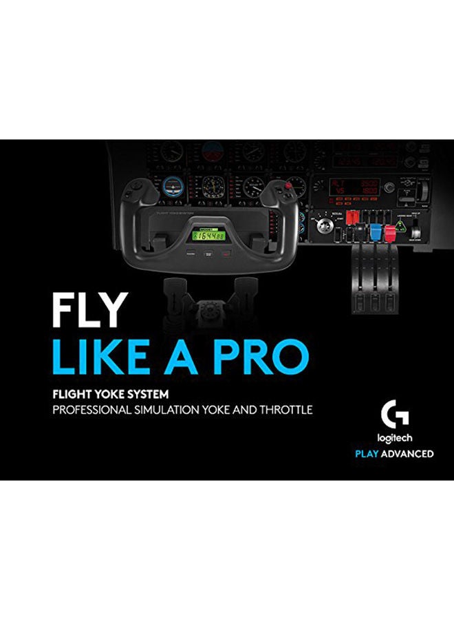Logitech - G Saitek Pro Flight Wired Simulator Yoke And Throttle Quadrant System - Image 1