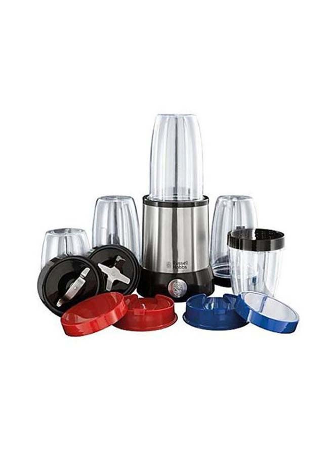 Russell Hobbs - Nutri Boost Food Blender Juicer 700W, 15 Pieces Set, Multi-Function High-Speed Blender Mixer System with Nutrient Extractor, Smoothie Maker, Dishwasher Safe 700 W 23180 Silver - Image 1