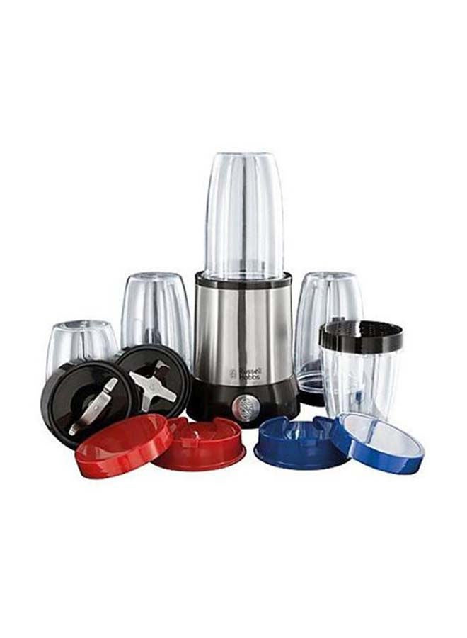 Russell Hobbs - Nutri Boost Food Blender Juicer 700W, 15 Pieces Set, Multi-Function High-Speed Blender Mixer System with Nutrient Extractor, Smoothie Maker, Dishwasher Safe 700 W 23180 Silver - Image 1