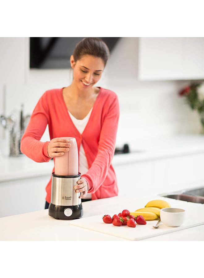 Russell Hobbs - Nutri Boost Food Blender Juicer 700W, 15 Pieces Set, Multi-Function High-Speed Blender Mixer System with Nutrient Extractor, Smoothie Maker, Dishwasher Safe 700 W 23180 Silver - Image 1