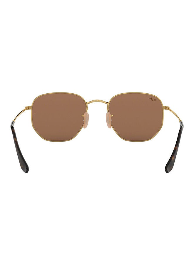 Ray-Ban - Full Rim Hexagon Sunglasses - RB3548N - 001/Z2 - Lens Size: 54 mm - Gold - Image 1