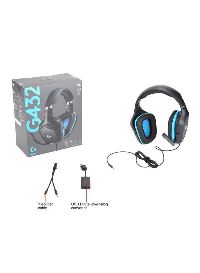 Logitech - G432 7.1 Surround Sound Gaming Headset With DTS Headphone - Image 1