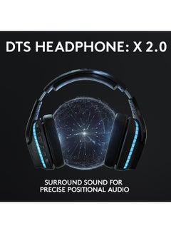 Logitech G635 Wired Gaming RGB Headset, 7.1 Surround Sound, DTS Headphone:X 2.0, 50 mm Pro-G Drivers, USB And 3.5mm Audio Jack, Flip-to-Mute Mic, PC/Mac/Xbox One/PS4/Nintendo Switch  - Image 3