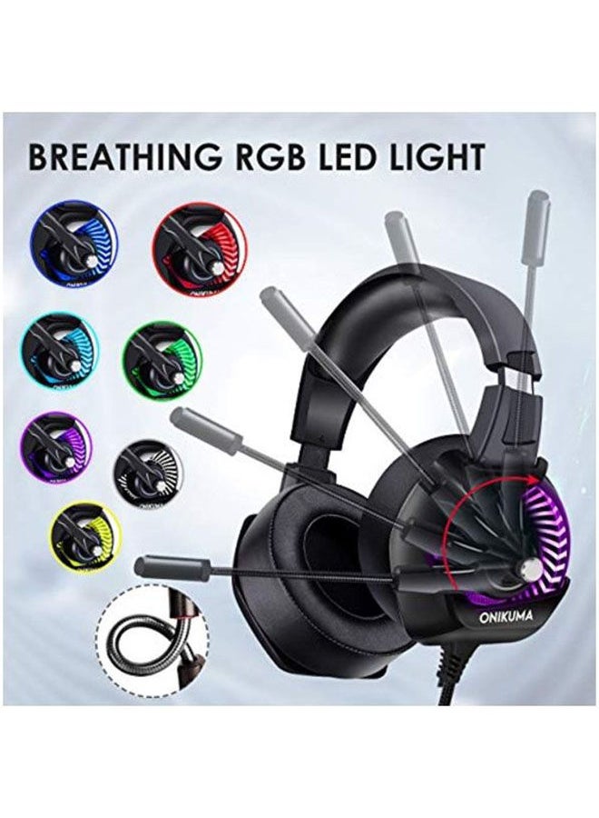 أونيكوما سماعة رأس ستيريو للألعاب مزودة بميكروفون لأجهزة PS4/PS5/XOne/XSeries/NSwitch/PC - سلكية - Image 4