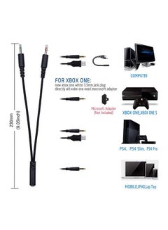 onikuma Stereo Over-Ear Gaming Headphones With Mic For PS4/PS5/XOne/XSeries/NSwitch/PC -wired  - Image 3