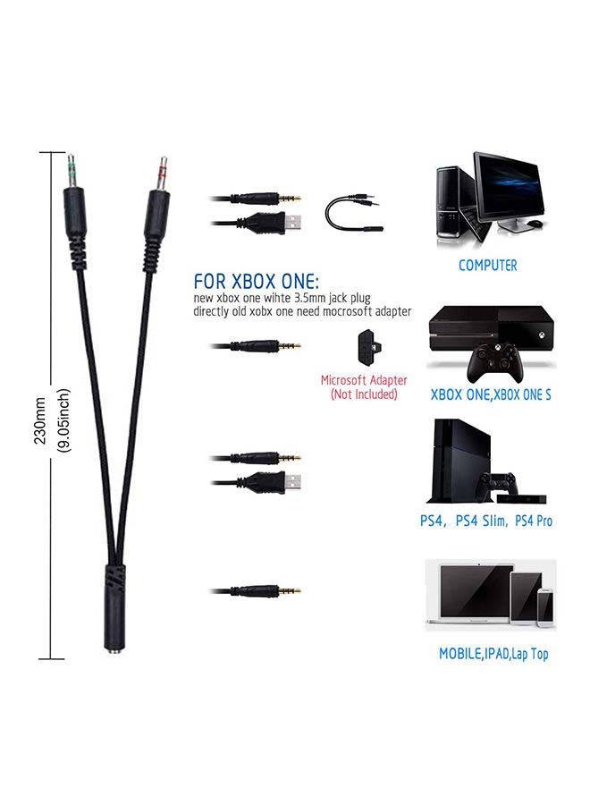 onikuma - Stereo Over-Ear Gaming Headphones With Mic For PS4/PS5/XOne/XSeries/NSwitch/PC -wired - Image 1