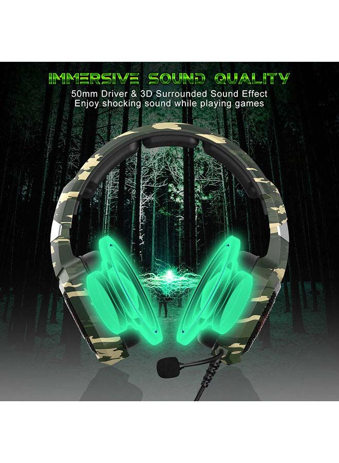 onikuma - Stereo Over-Ear Gaming Headphones With Mic For PS4/PS5/XOne/XSeries/NSwitch/PC -wired - Image 1