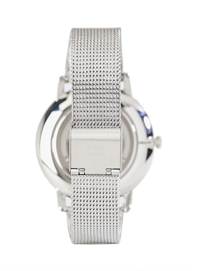 تومي هيلفيغر ساعة يد أليكس مستديرة الشكل بعقارب وسوار من الإستانلس ستيل مقاس 40 مم - لون فضي - طراز 1781970 للنساء - Image 2