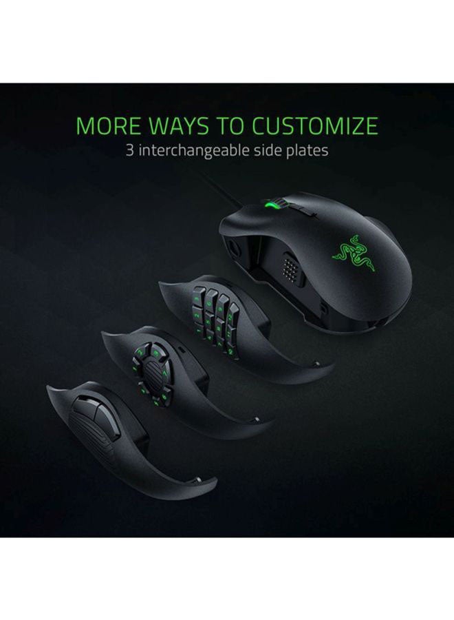 RAZER - Razer Naga Trinity Gaming Mouse: 16,000 DPI Optical Sensor - Chroma RGB Lighting - Interchangeable Side Plate w/ 2, 7, 12 Button Configurations - Mechanical Switches - Image 1