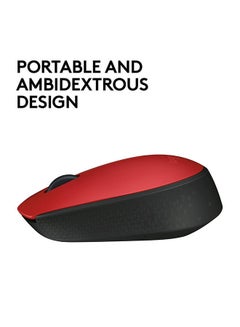 Logitech M171 Wireless Mouse Red  - Image 4