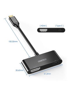 CHOETECH USB C To HDMI Adapter Black  - Image 2