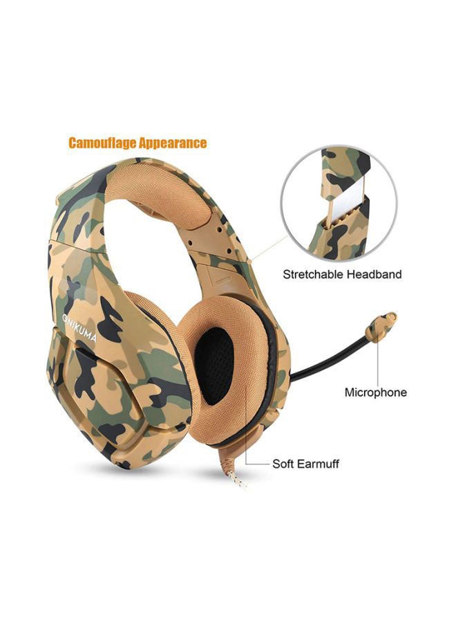 onikuma - Wired Over-Ear Gaming Headphones With Mic For PS4/PS5/XOne/XSeries/NSwitch/PC - Image 1