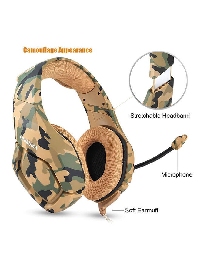 onikuma - Wired Over-Ear Gaming Headphones With Mic For PS4/PS5/XOne/XSeries/NSwitch/PC - Image 1