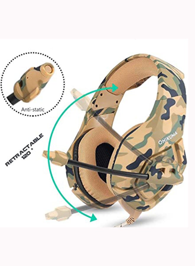 onikuma - Wired Over-Ear Gaming Headphones With Mic For PS4/PS5/XOne/XSeries/NSwitch/PC - Image 1