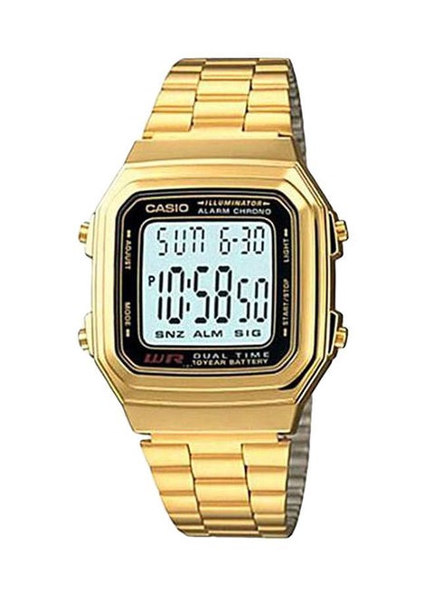 Men's Fabric Analog Quartz Watch A178WGA-1ADF - 34 mm - Gold