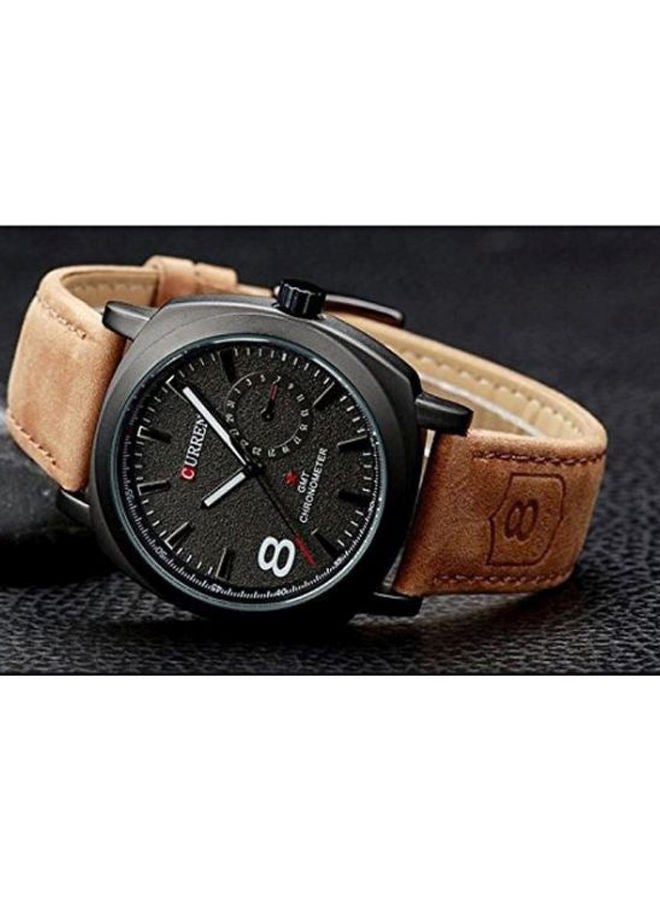 CURREN Analog Leather Watch 8139  - Image 4